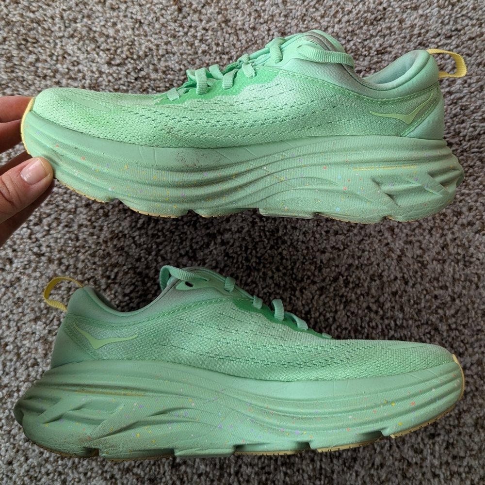 HOKA Bondi 8 Lime Glow / Lemonade Women's Size 6